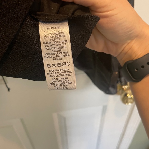 Anthropologie Current Air BLACK Metallic Blouse Size S - Picture 9 of 9